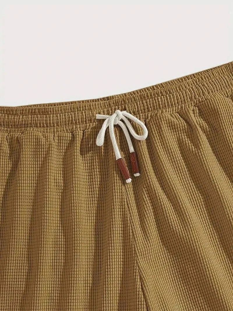 FABRIPPLE Men’s Khakhi Slim Fit Shorts for Summer - Image 4